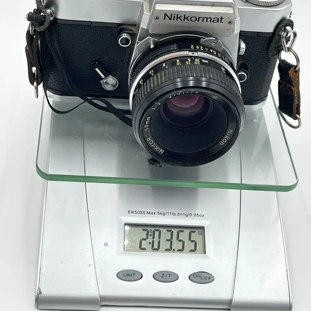 Nikon Nikkormat EL Film Camera with 50mm f1.4 Nikkor-S Lens As Is